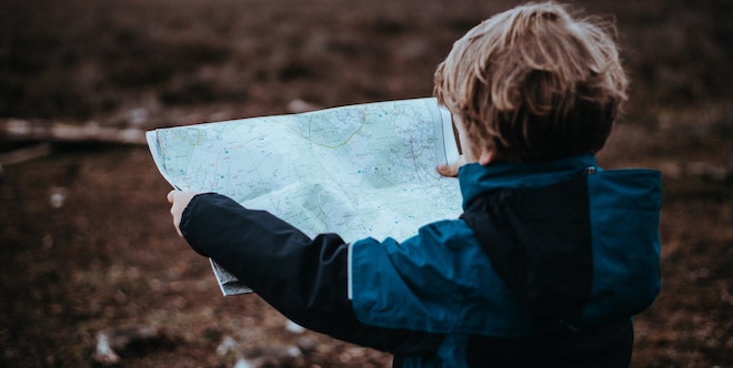 A Child With Map