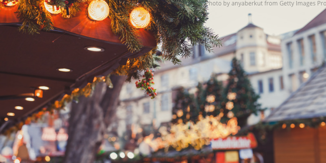 A typical Christmas market