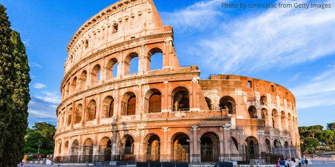 The Colosseum in Rome, Italy